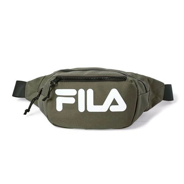 Fila Hunter Waist Bag - Olive/White,NZ 835-94027